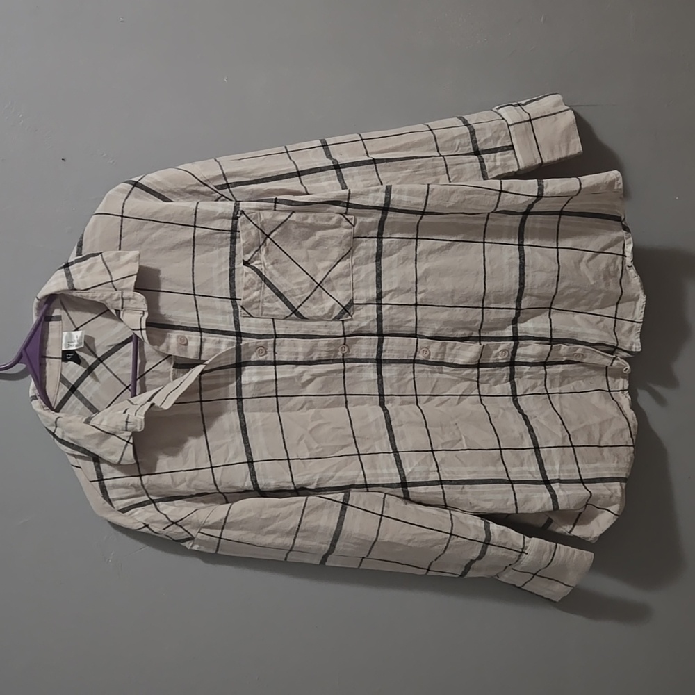 DIVIDED H&M Flannel top Cabincore Plaid